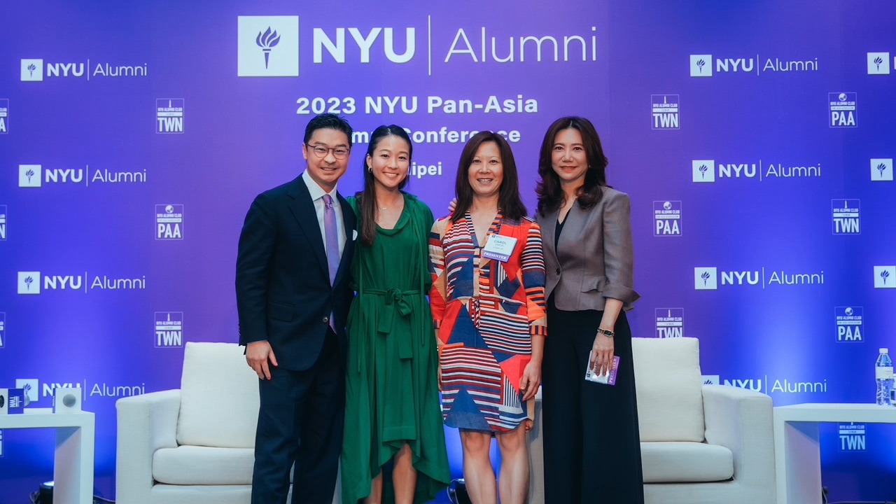 Video still from NYU Alumni 2024